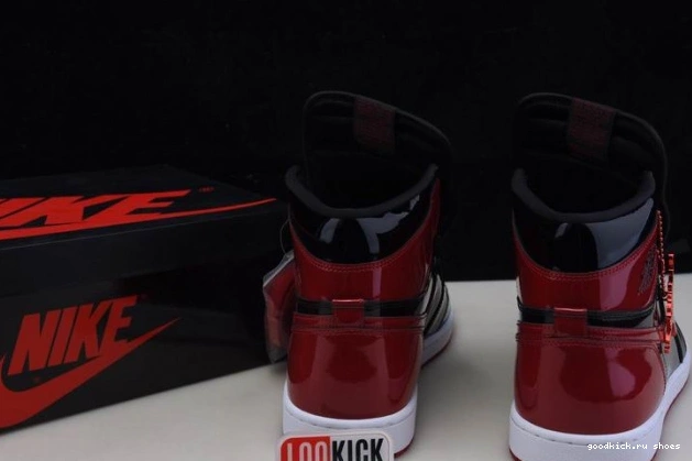 555088-063 Jordan Bred Air 1 High OG Patent 0812